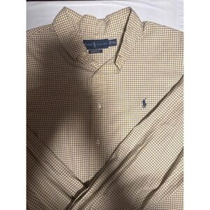 Ralph Lauren Classic Fit Button Down Shirt Plaid Check XXL